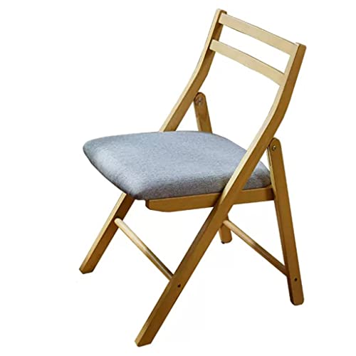 Holzstuhl Essstühle Sesselklappstuhl mit gepolsterten Sitzen und Küchenstühle für Erwachsene schwere, einzelne komfortable Rückenlehne Lounge Stuhl auf dem Balkon (Farbe: Stil Aqiong von HLRTBCN