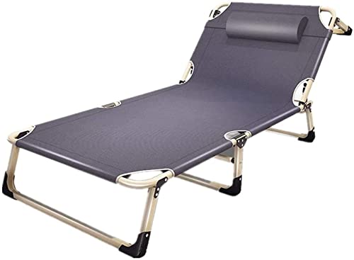HLRTBCN Klappstuhl Klappdeckel Stuhl Tragbare Outdoor Beach Lounge Stuhl Verstellbare Liege -Chaise -Gartenstühle 194x68cm Liege (Farbe: Blau, Größe: 194x68cm) (1 194x68 Aqiong von HLRTBCN