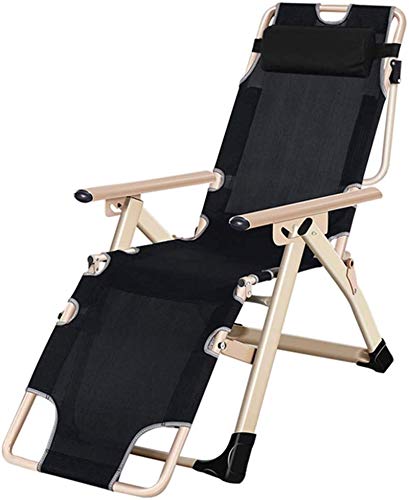HLRTBCN Leichte Schwerkraftstühle Klappern und Liege Sun Lounger Relaxer Stuhl Verstellbarer Lounge Stuhl, Deckstuhl Liegebrot für Strandterrasse, Garten, Büro mit P. Aqiong von HLRTBCN