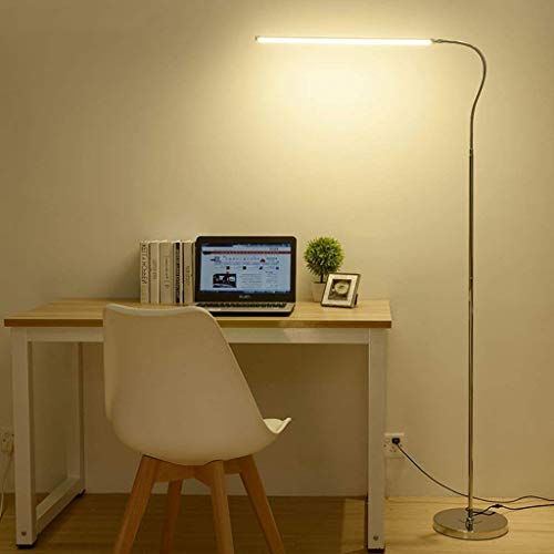 HLRTBCN Stehlampe Stehleuchte LED Lampe für Wohnzimmer Schlafzimmer Arbeitszimmer Lesen Klavier Tischlampe Vertikal 18W Fernbedienung/9W Farblicht Aqiong von HLRTBCN