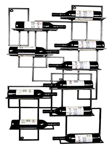 HLRTBCN Weinregal 10 Flaschen Wandmontierte Hangunterstützung Rotwein Dekoration Rack Weinhalter Weinhalter/Schwarz/10 Flaschen benötigt Aqiong HLRTBCN Weinregal 10 Flaschen Wandmontierte Hangunterstützung Rotwein Dekoration Rack Weinhalter Weinhalter/Schwarz/10 Flaschen benötigt Aqiong von HLRTBCN