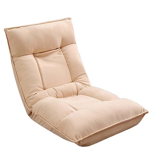 Indoor 5-Position verstellbarer Bodenstuhl, klappbare gepolsterte Gaming-Sofa-Stuhl mit Rückenstütze, gepolstertes Schläferbett, Meditationsstuhl, perfekt für Wohnzimmer, Schlafzimmer, mehrfache Farbe von HLRTBCN