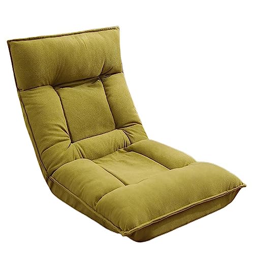 Indoor 5-Position verstellbarer Bodenstuhl, klappbare gepolsterte Gaming-Sofa-Stuhl mit Rückenstütze, gepolstertes Schläferbett, Meditationsstuhl, perfekt für Wohnzimmer, Schlafzimmer, mehrfache von HLRTBCN