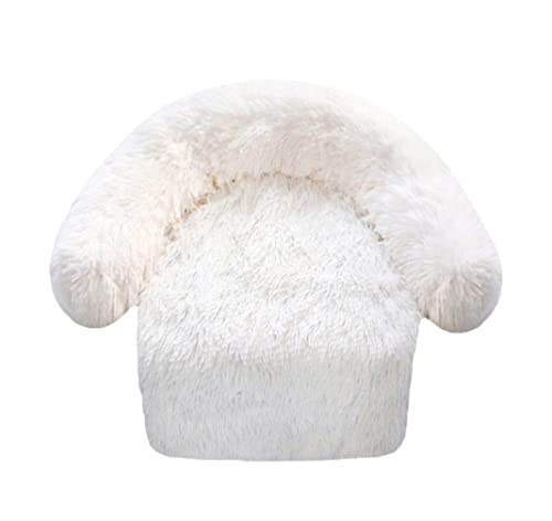 Katzenhundbett Haustier Bett Zwinger Haustier Betthund Matte Sofa Hundebett verdickte Weichkissen Decke Kissen Hauswaschbar Teppich warmes Katzenbett -Hundebett -Welpe -Sofa (Blau: Weiß, Größe: 60 * von HLRTBCN