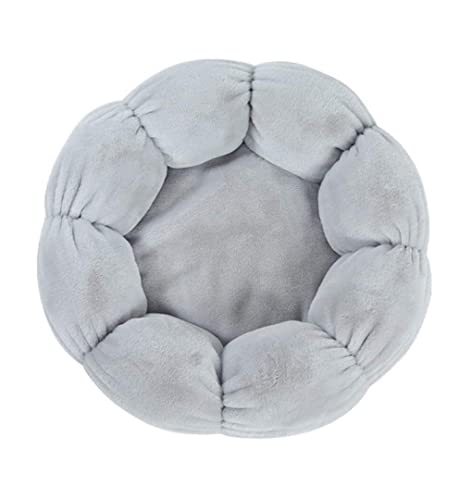 Katzenhundbett Haustier Bett Zwinger Hunde Bettwäsche Haustierbett Hunde Katze Weiche Welpe Sofa Donut Nest Bettkissen runden warme Kuschler Zwinger Hundebett Welpe Sofa (Blau: a, Größe: Durchmesser von HLRTBCN