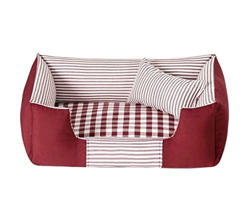 Katzenhundbett Haustierbett Zwinger Gitterhund Hunde Bettmatte Erwärmung Hundehaus weicher Nest Schlafen warmes Zwingerhänger für Katzenpulpen Hunde Bett Welpe Sofa (Blau: Rosso, Größe: 54 * 44 cm) Katzenhundbett Haustierbett Zwinger Gitterhund Hunde Bettmatte Erwärmung Hundehaus weicher Nest Schlafen warmes Zwingerhänger für Katzenpulpen Hunde Bett Welpe Sofa (Blau: Rosso, Größe: 54 * 44 cm) von HLRTBCN