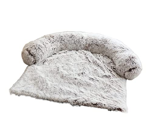 Katzenhundbett Haustierbett Zwinger Haustier Betthund Matte Sofa Hundebett verdickte Weichkissen Decke Kissen Hauswaschbar Teppich warm warmes Katzenbett -Hundebett Welpe Sofa (Blau: C, Größe: 80 * von HLRTBCN