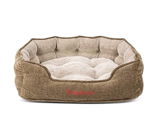 Katzenhundbett Haustierbett Zwinger Haustierbett für Hunde oder Katzen weiche dauerhafte Erwärmung Haustier Nest Maschine Waschbar und verstärkte Kanten Hundebett Welpe Sofa (Blau: A, Größe: 40 * 37 von HLRTBCN