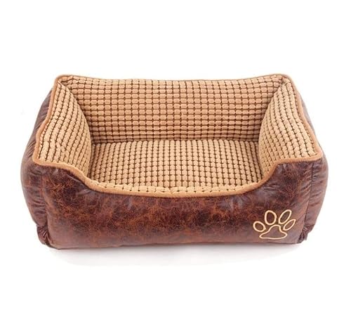 Katzenhundbett Haustierbett Zwinger Pfoten Haustier Sofa Nicht rutsches Hundebettboden warm warmes Katzenbett Haus weiche Vintage Wildleder Nest Kissen für kleine mittelgroße Hunde Hunde Bett Welpe von HLRTBCN