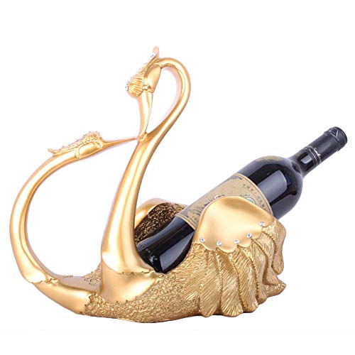 Kunst Skulptur Weinregal Ehepaar Swan Statue Weinflaschenhalter Harz Tier Skulptur Ornamente Rotweinstand Zubehör Home Bar Decor Geschenk, Gold benötigt Aqiong Kunst Skulptur Weinregal Ehepaar Swan Statue Weinflaschenhalter Harz Tier Skulptur Ornamente Rotweinstand Zubehör Home Bar Decor Geschenk, Gold benötigt Aqiong von HLRTBCN