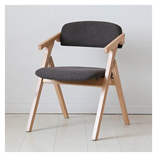 Retro Solid Wood Essstuhl Klappstuhl mit Rückenlehne und Armlehre Sessel als Schreibtischstuhl gepolstert Stuhl Lounge Sitz Vintage Design, komfortable Rückenlehne Lounge Stuhl (Farbe: Stift Aqiong von HLRTBCN