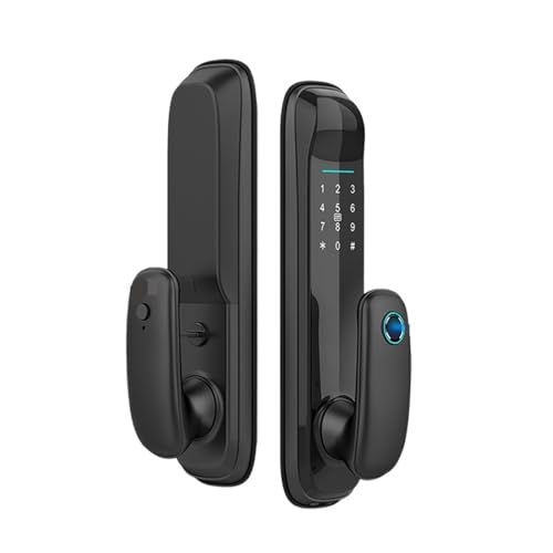 Smart Door Block Tuya Wi -Fi oder Ttlock App Biometrische Gefrorene Panele Digitaltext IC SCHLÜSSELSCHLÜSSEL ELEKTRONISCHE SMOWLINE SCHLOSS (22x180mm, Tuya Wi -Fi Version) Aqiong von HLRTBCN