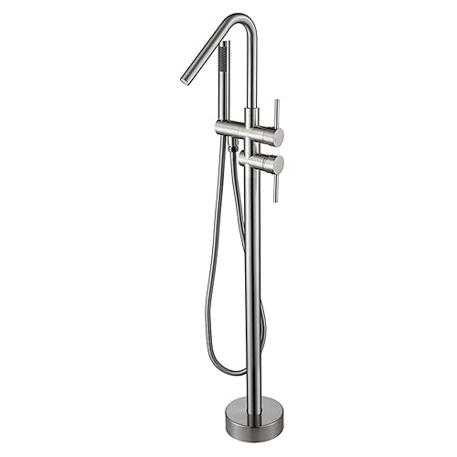 Stehende Badmixer -Zapfhähne mit Dusche 360 ° Füllspüler Badezimmer Taps Mixer mit Duschmenge Wasserfallmischer Bad Taps (AA) Aqiong von HLRTBCN