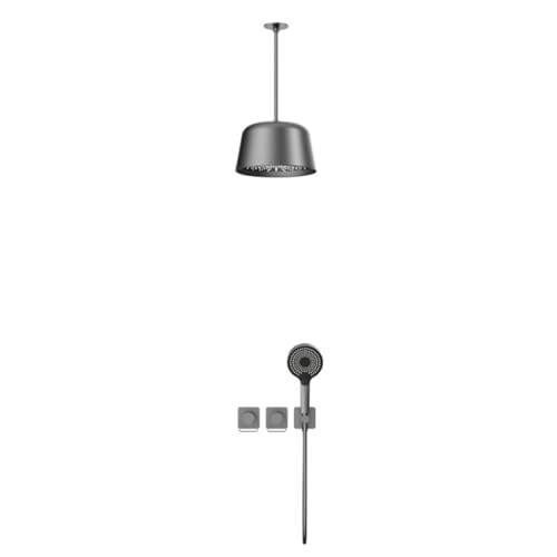Versteckte Dusch -Set -Wand -Dusch -Set Badezimmer 3 Modus Handdusche verdeckte Duschkit grau Aqiong von HLRTBCN