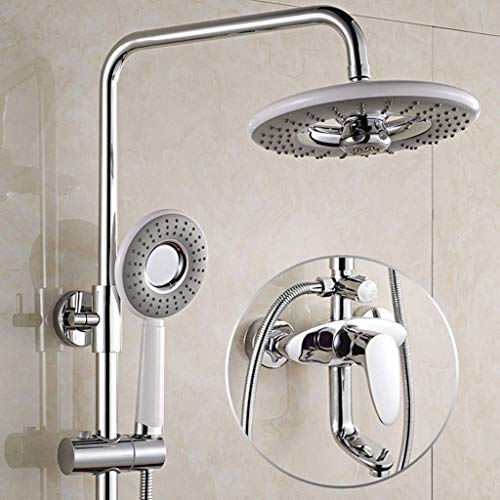 Wandhalterung Handheld Badezimmer Duschmischer Chrom Thermostatischer Duschkreis Kopf, Dusche/Wasserhahn inklusive Aqiong von HLRTBCN