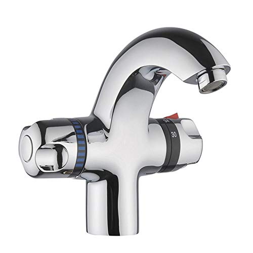Wasserhahn Tippen Sie auf Waschbecken mit hohem Gradetatischen Becken Wasserhahn der Küchenarmatur der konstante Temperaturküchenhahn-Tipphahn Aqiong von HLRTBCN