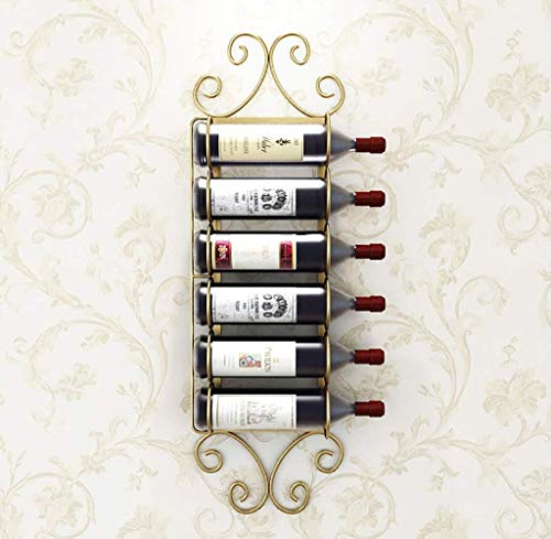 Weinregal Home Red Holder Weinglas Rack Restaurant S, Eisenhänge Wandbügel Home Bar Fashion Einfacher Weinglashalter, 102x22 cm, C SafeFlyappy Aqiong von HLRTBCN
