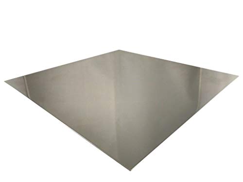 Edelstahlblech 4 mm V2A Blech K240 geschliffen 1.4301 Zuschnitte Edelstahlplatte Wunschmaß möglich (800x100mm) von HLS