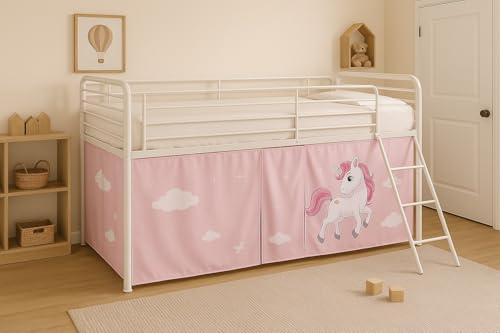 HLS Einhorn-Zelt für Hochbett mit Hochbett, Pink HLS Einhorn-Zelt für Hochbett mit Hochbett, Pink von HLS