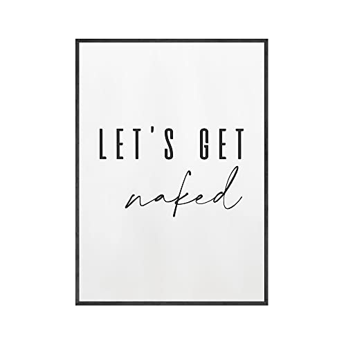 HLSHOE Hello Sweet Cheeks Take A Seat Poster Let's Get Naked Quote Print Badezimmer Wandkunst Toilette Leinwand Malerei Bilder Raumdekoration (Color : 3, Size : A4 21x30 cm No Frame) von HLSHOE