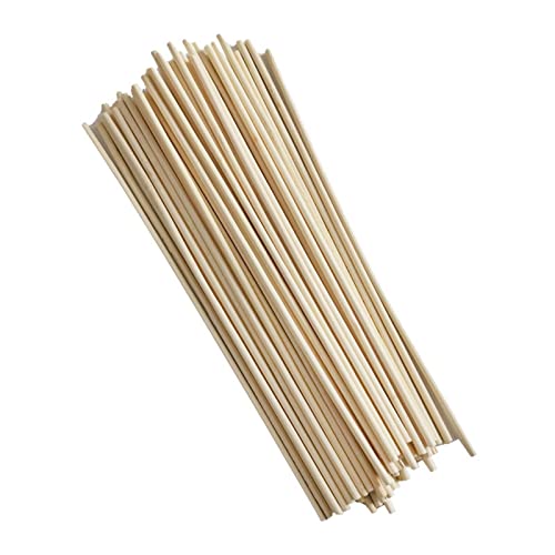 HLTER Bambus-Pflanzstäbe, 100 Stück, 20 cm, Pflanzenstäbe, Unterstützung für Holzpflanzen, natürliche Garten-Bambusstäbe, Gartenstecker für Pflanzen, Beige von HLTER