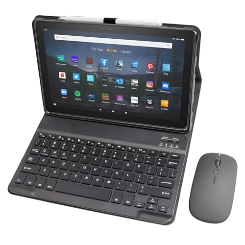 Tastaturhülle für Amazon Fire Max 11 11 Zoll (13. Generation, Version 2023), abnehmbare magnetische Tastatur, Hülle mit Stifthalter, passend für Max 11 Tablet von HLTOOP