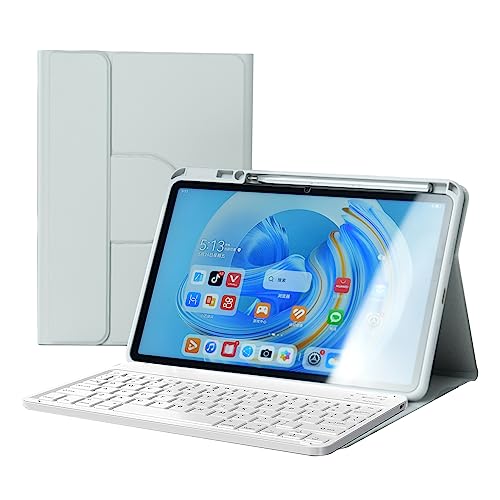 Tastaturhülle für Huawei MatePad SE 11 2024, 360° drehbar, magnetische Hülle mit Stifthalter, abnehmbarer Bluetooth-Tastatur, Grau Tastaturhülle für Huawei MatePad SE 11 2024, 360° drehbar, magnetische Hülle mit Stifthalter, abnehmbarer Bluetooth-Tastatur, Grau von HLTOOP