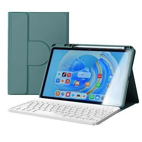 Tastaturhülle für Huawei MatePad SE 11 2024, 360° drehbar, magnetische Hülle mit Stifthalter, abnehmbarer Bluetooth-Tastatur, Grün Tastaturhülle für Huawei MatePad SE 11 2024, 360° drehbar, magnetische Hülle mit Stifthalter, abnehmbarer Bluetooth-Tastatur, Grün von HLTOOP