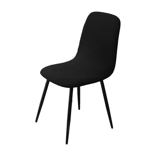 BezüGe FüR Stuhl Abwaschbar Stuhlhussen 2er/4er Set KüChe Hussen FüR StüHle Mit Hoher Lehne Bezug FüR StüHle Esszimmer üBerzug Stuhl Rund(#Black,1er) von HLTQL