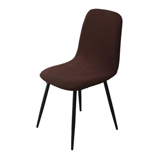 BezüGe FüR Stuhl Abwaschbar Stuhlhussen 2er/4er Set KüChe Hussen FüR StüHle Mit Hoher Lehne Bezug FüR StüHle Esszimmer üBerzug Stuhl Rund(#Coffee,1er) von HLTQL