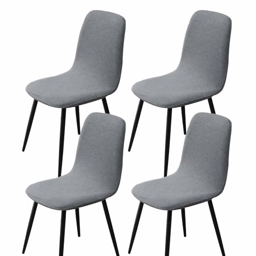 BezüGe FüR Stuhl Abwaschbar Stuhlhussen 2er/4er Set KüChe Hussen FüR StüHle Mit Hoher Lehne Bezug FüR StüHle Esszimmer üBerzug Stuhl Rund(#Dark Gray,4er) von HLTQL