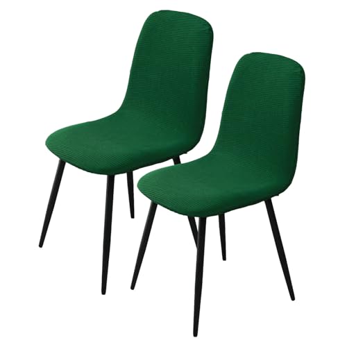 BezüGe FüR Stuhl Abwaschbar Stuhlhussen 2er/4er Set KüChe Hussen FüR StüHle Mit Hoher Lehne Bezug FüR StüHle Esszimmer üBerzug Stuhl Rund(#Green,2er) von HLTQL