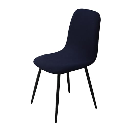 BezüGe FüR Stuhl Abwaschbar Stuhlhussen 2er/4er Set KüChe Hussen FüR StüHle Mit Hoher Lehne Bezug FüR StüHle Esszimmer üBerzug Stuhl Rund(#Navy,1er) von HLTQL