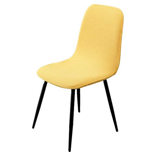 BezüGe FüR Stuhl Abwaschbar Stuhlhussen 2er/4er Set KüChe Hussen FüR StüHle Mit Hoher Lehne Bezug FüR StüHle Esszimmer üBerzug Stuhl Rund(#Yellow,1er) von HLTQL