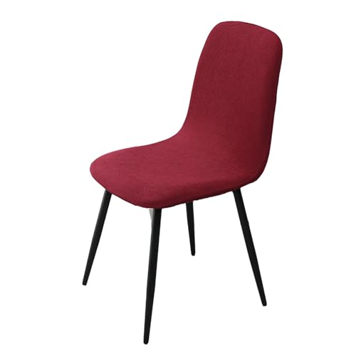 BezüGe FüR Stuhl Abwaschbar Stuhlhussen 2er/4er Set KüChe Hussen FüR StüHle Mit Hoher Lehne Bezug FüR StüHle Esszimmer üBerzug Stuhl Rund(#red,1er) von HLTQL