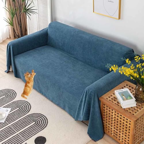 HLTQL Couch Überzug 1 2 3 4 Sitzer Wasserdichter Sofa Überwurfdecke Für L/u-Form Couch Einfach Rutschfester Sofabezug Multifunktionale Überwurfe Decken Sofas/Kratzfeste Katzenkrallen,#3-180×230cm von HLTQL