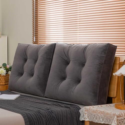 HLTQL Couchkissen Groß Riickenkissen StüTzkissen RüCken RüCkenkissen Bett Lesekissen FüR Bett Und Sofa RüCkenlehne Kissen Lesen(a2,60cm1pcs) von HLTQL