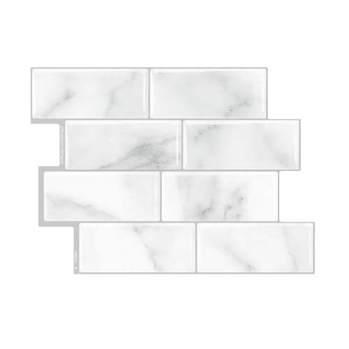 HLTQL Fliesen Selbstklebend Bad Wasserfest Klebefliesen KüChe Quadratisch Selbstklebende Fliesen KüChe Wand Peel and Stick Tiles Kitchen(#1,1 Piece) von HLTQL