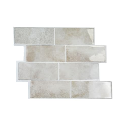 HLTQL Fliesen Selbstklebend Bad Wasserfest Klebefliesen KüChe Quadratisch Selbstklebende Fliesen KüChe Wand Peel and Stick Tiles Kitchen(#11,1 Piece) von HLTQL