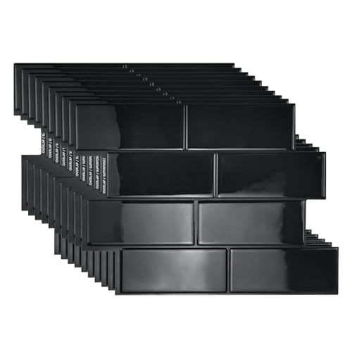 HLTQL Fliesen Selbstklebend Bad Wasserfest Klebefliesen KüChe Quadratisch Selbstklebende Fliesen KüChe Wand Peel and Stick Tiles Kitchen(#4,10 Pieces) von HLTQL