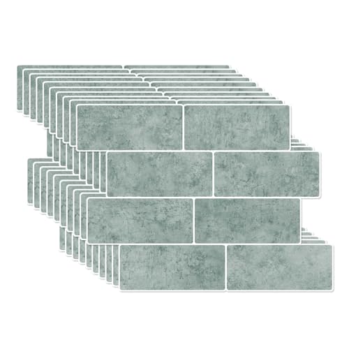 HLTQL Fliesen Selbstklebend Bad Wasserfest Klebefliesen KüChe Quadratisch Selbstklebende Fliesen KüChe Wand Peel and Stick Tiles Kitchen(#6,10 Pieces) von HLTQL