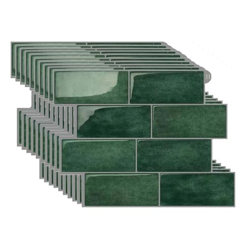 HLTQL Fliesen Selbstklebend Bad Wasserfest Klebefliesen KüChe Quadratisch Selbstklebende Fliesen KüChe Wand Peel and Stick Tiles Kitchen(#7,10 Pieces) von HLTQL