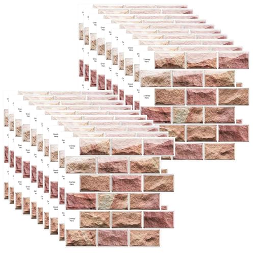 HLTQL Fliesen Selbstklebend Bad Wasserfest Klebefliesen KüChenrüCkwand Peel and Stick Tiles Bathroom Fliesenaufkleber 3D Fliesenfolie KüChe Selbstklebend(#22,20 Piece) von HLTQL