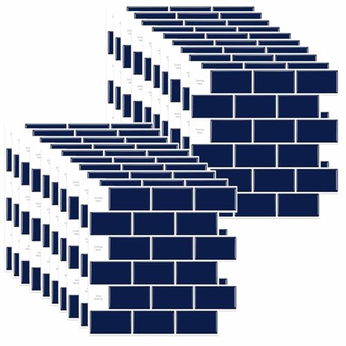 HLTQL Fliesen Selbstklebend Bad Wasserfest Klebefliesen KüChenrüCkwand Peel and Stick Tiles Bathroom Fliesenaufkleber 3D Fliesenfolie KüChe Selbstklebend(#5,20 Piece) von HLTQL