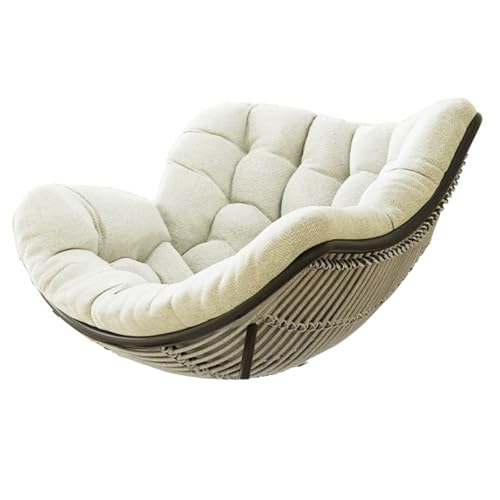 HLTQL Kissen FüR Rattan Korbsessel Polster FüR Korbsessel Halbrund Papasansessel Kissen Kissen FüR HäNgesessel Outdoor Garten Patio Rattan Schaukelstuhl Kissen(#1,120x100x10cm) von HLTQL