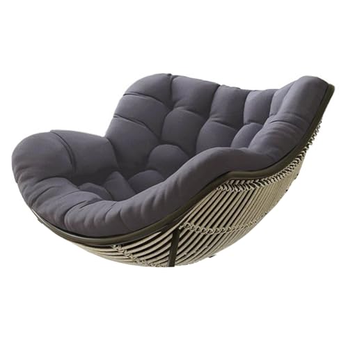 HLTQL Kissen FüR Rattan Korbsessel Polster FüR Korbsessel Halbrund Papasansessel Kissen Kissen FüR HäNgesessel Outdoor Garten Patio Rattan Schaukelstuhl Kissen(#11,120x100x10cm) von HLTQL