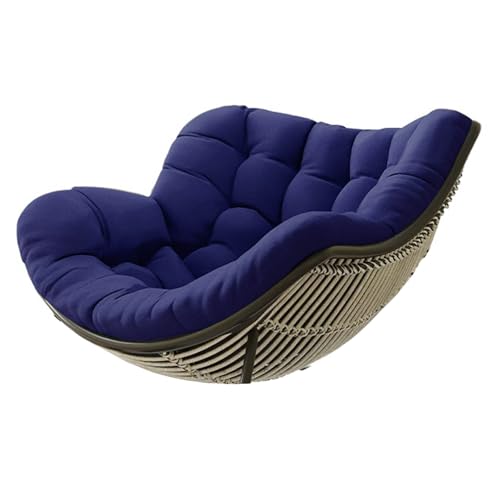 HLTQL Kissen FüR Rattan Korbsessel Polster FüR Korbsessel Halbrund Papasansessel Kissen Kissen FüR HäNgesessel Outdoor Garten Patio Rattan Schaukelstuhl Kissen(#12,120x100x10cm) von HLTQL