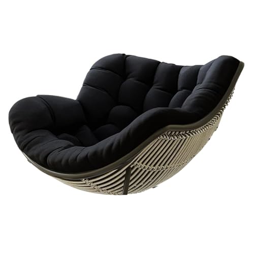 HLTQL Kissen FüR Rattan Korbsessel Polster FüR Korbsessel Halbrund Papasansessel Kissen Kissen FüR HäNgesessel Outdoor Garten Patio Rattan Schaukelstuhl Kissen(#2,120x100x10cm) von HLTQL