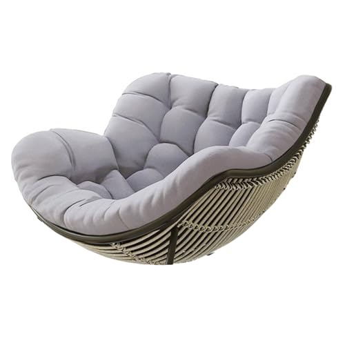 HLTQL Kissen FüR Rattan Korbsessel Polster FüR Korbsessel Halbrund Papasansessel Kissen Kissen FüR HäNgesessel Outdoor Garten Patio Rattan Schaukelstuhl Kissen(#4,120x100x10cm) von HLTQL