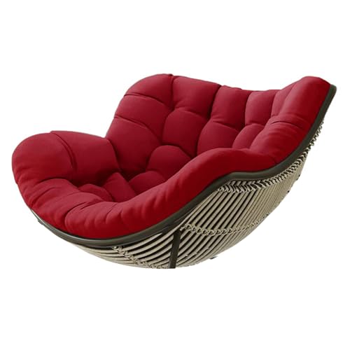 HLTQL Kissen FüR Rattan Korbsessel Polster FüR Korbsessel Halbrund Papasansessel Kissen Kissen FüR HäNgesessel Outdoor Garten Patio Rattan Schaukelstuhl Kissen(#5,120x100x10cm) von HLTQL
